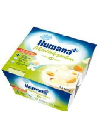 Йогурт с яблоком и абрикосом Humana, 400 г
