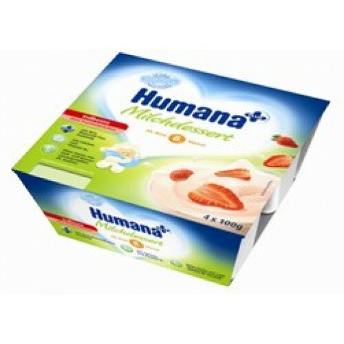 Йогурт с клубникой Humana, 400г.