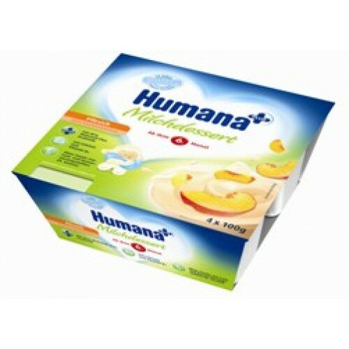 Йогурт с персиком Humana, 400г.