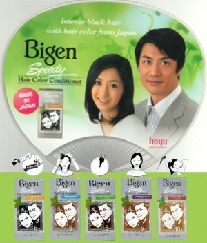 Японская краска-кондиционер для волос без аммиака Bigen Speedy 882 черно коричневая