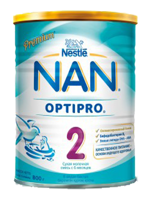 Детская адаптированная молочная смесь NAN 2 800 гр