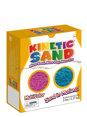 Kinetic Sand (2,27 килограмма) Набор из двух цветов - фиолетовый, синий