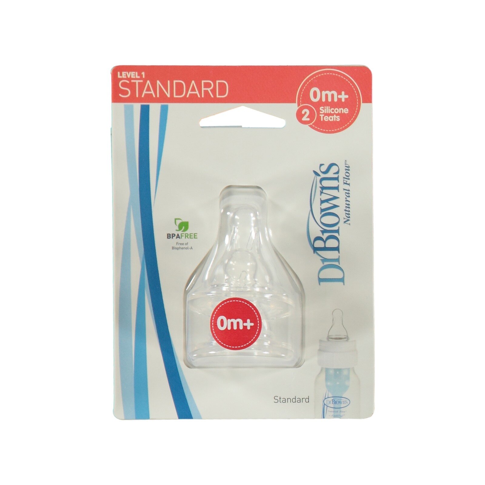Набор из 2-х сосок для новорожденных 0+ Dr. Browns Natural Flow® к стандартным бутылочкам