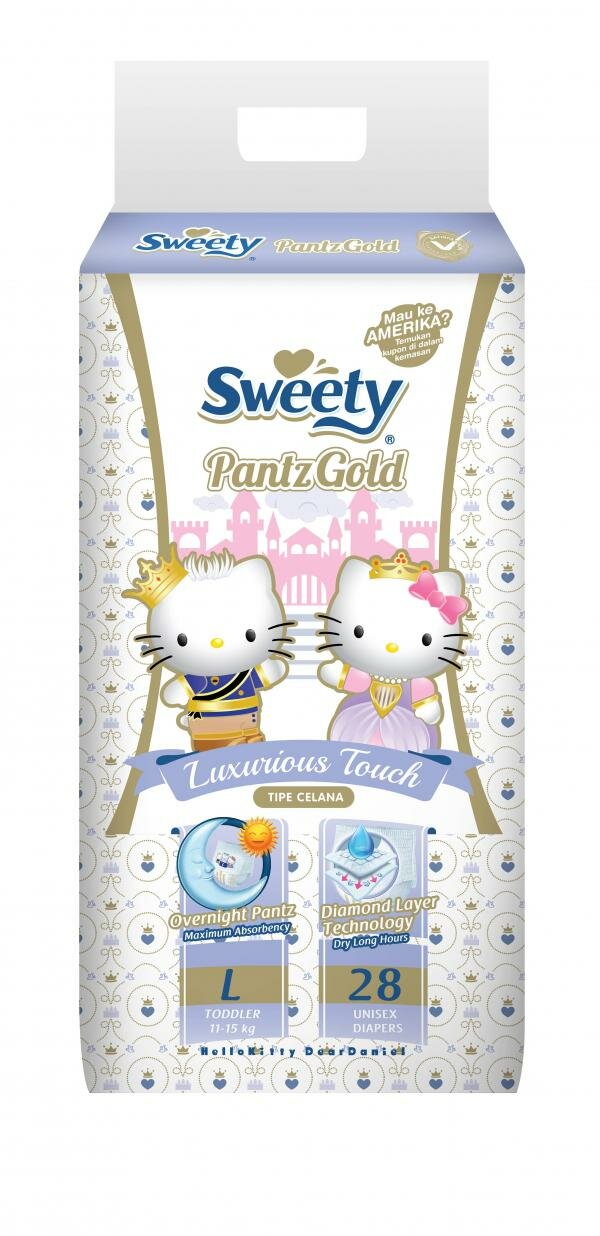 Трусики Sweety Pantz Gold L28 (11-15кг)