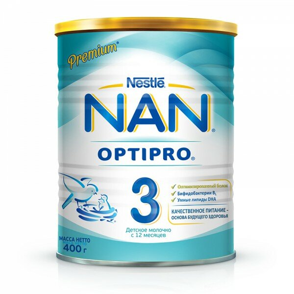 Молочная смесь NAN 3 Optitro, 400 гр
