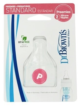 Набор из 2-х сосок для недоношенных детей Dr. Browns Natural Flow® к стандартным бутылочкам
