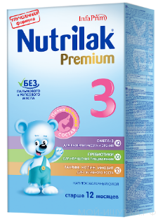 Нутрилак Премиум (Nutrilak Premium) 3 напиток сух. мол. старше года, 350гр