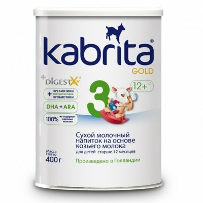 Сухой молочный напиток KABRITA 3 Gold на козьем молоке, 400 гр