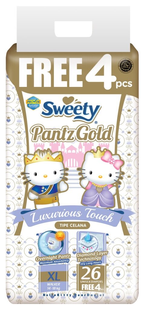Трусики Sweety Pantz Gold XL26+4 (14-18кг)