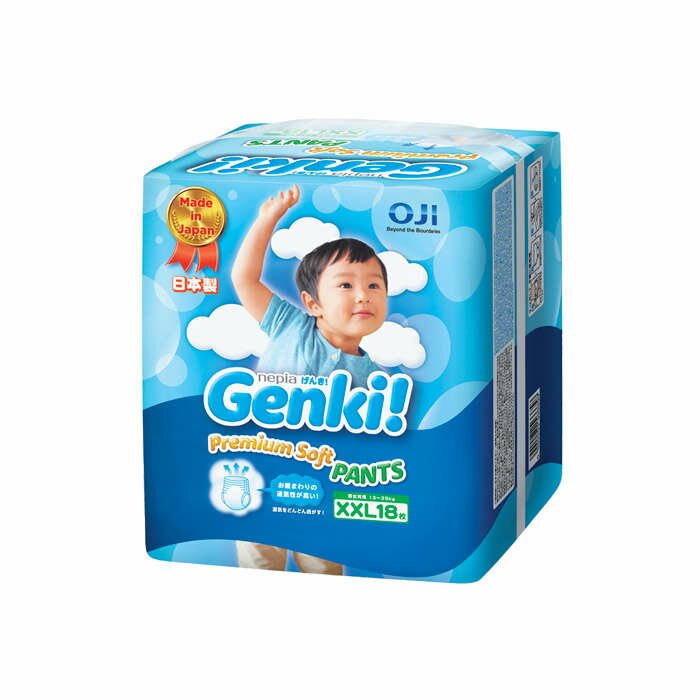 Подгузники - трусики GENKI Premium Soft Pants XXL18 (13-25кг)
